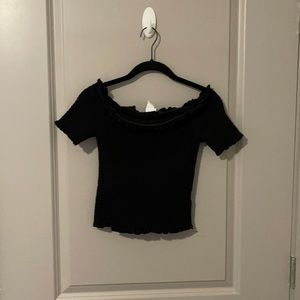 Black H&M off the shoulder top.